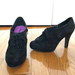 Black Suede Booties